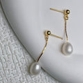 Colleen | Casual Drop Pearl Earrings