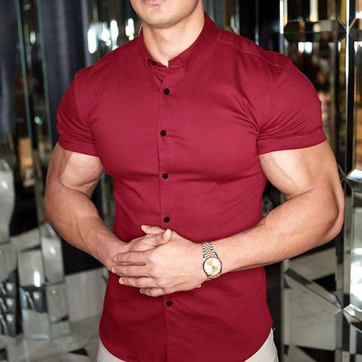 Blake | Koszula Slim Fit z Krótkim Rękawem