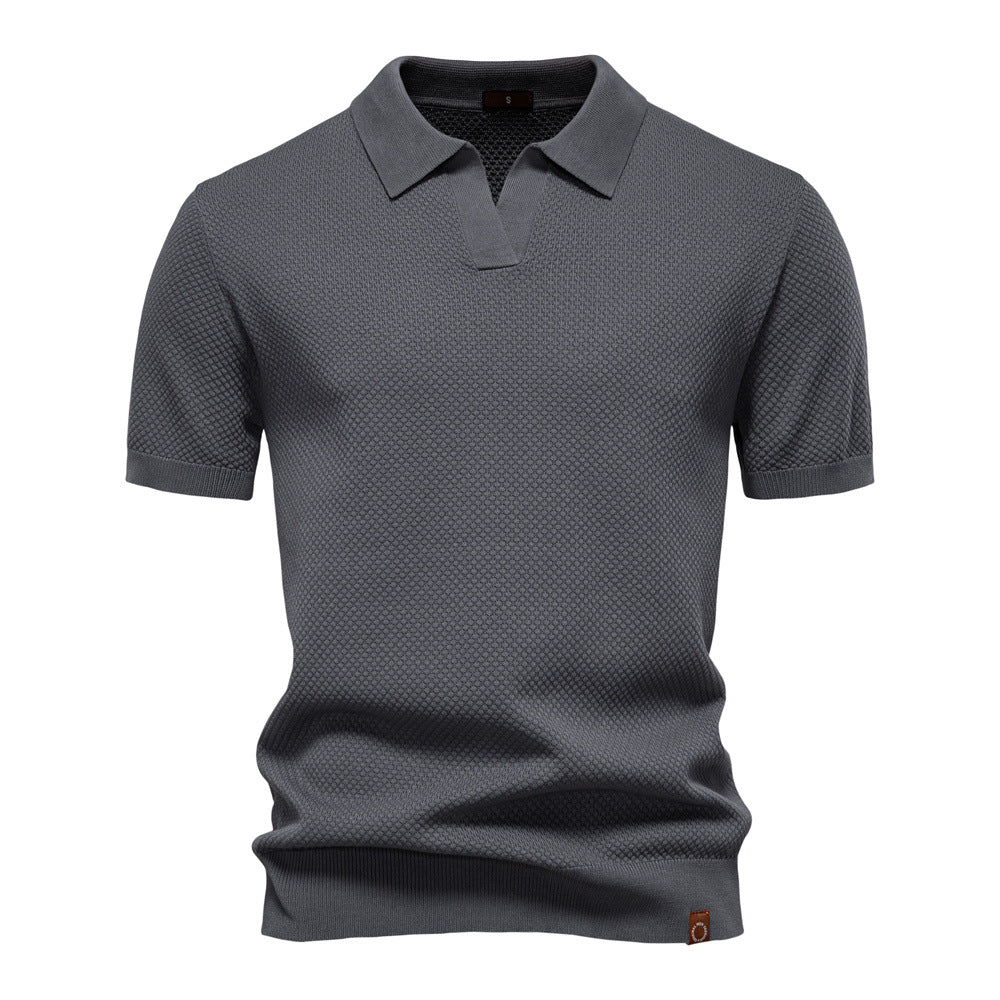 Carter | Klasyczna teksturowana koszulka polo