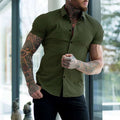 Blake | Koszula Slim Fit z Krótkim Rękawem