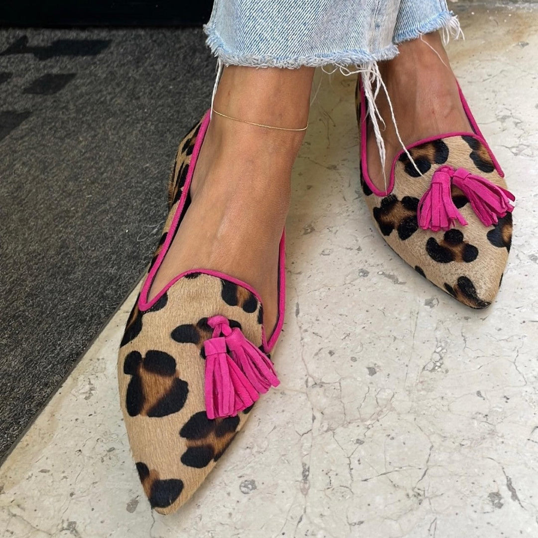 Thelma | Eleganckie Płaskie Buty z Frędzlami