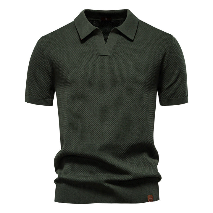 Carter | Klasyczna teksturowana koszulka polo
