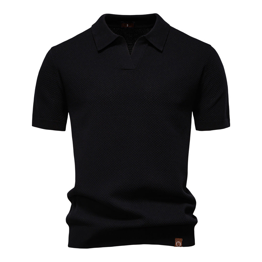 Carter | Klasyczna teksturowana koszulka polo