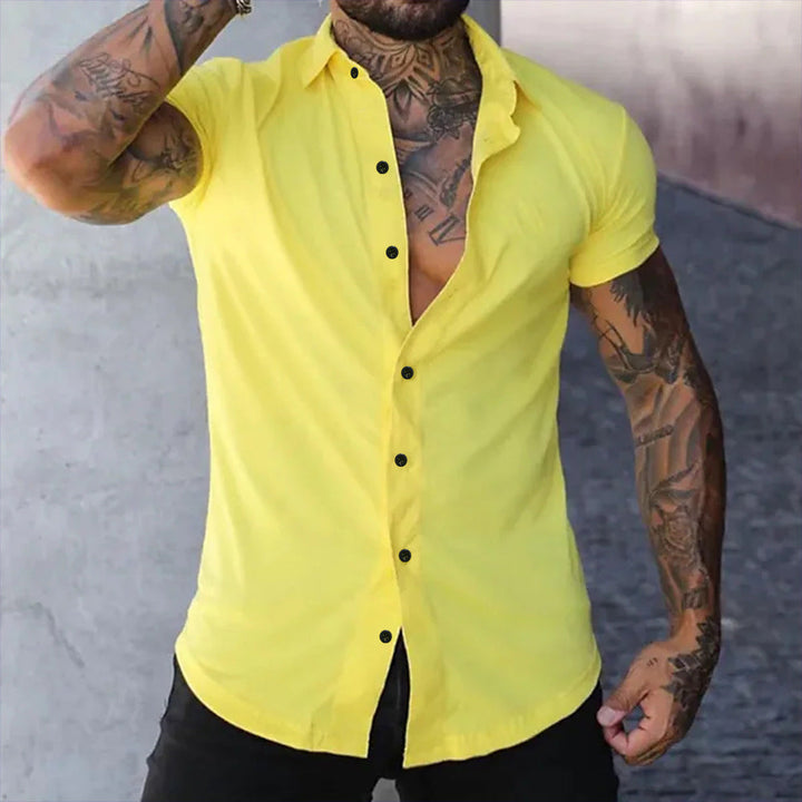 Blake | Koszula Slim Fit z Krótkim Rękawem