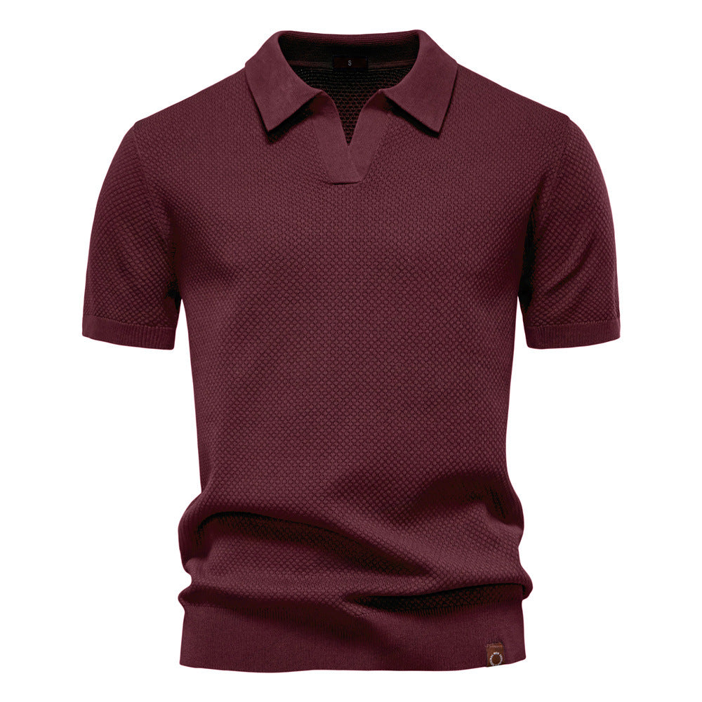 Carter | Klasyczna teksturowana koszulka polo