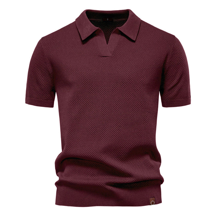 Carter | Klasyczna teksturowana koszulka polo
