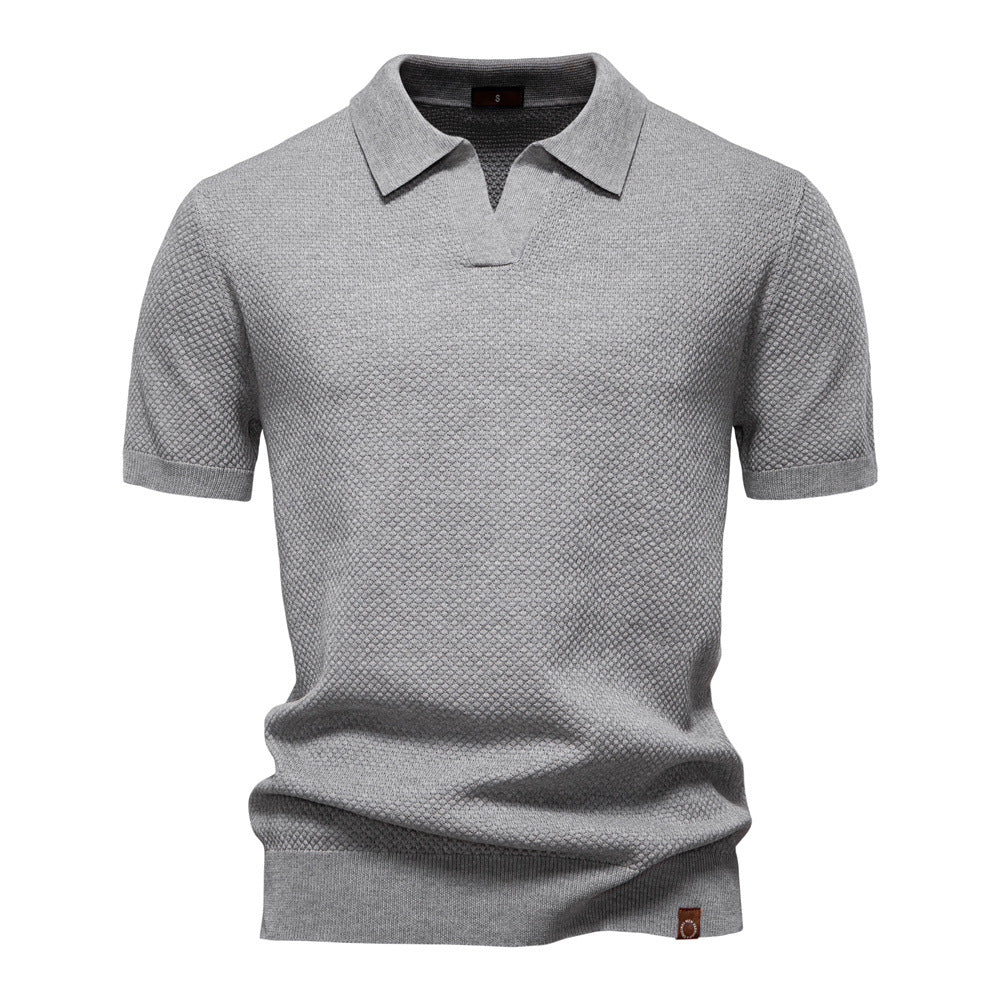 Carter | Klasyczna teksturowana koszulka polo