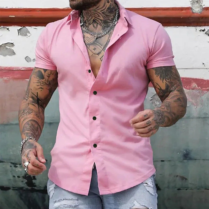 Blake | Koszula Slim Fit z Krótkim Rękawem