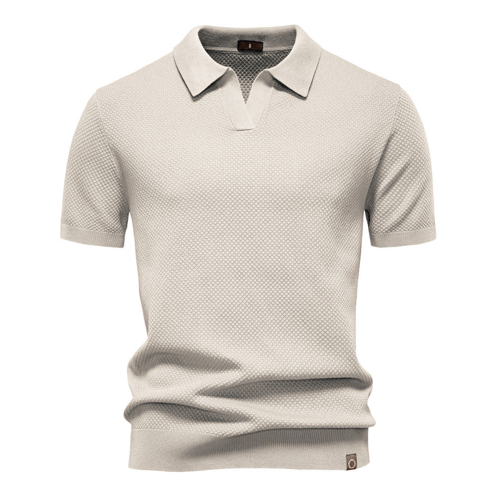 Carter | Klasyczna teksturowana koszulka polo