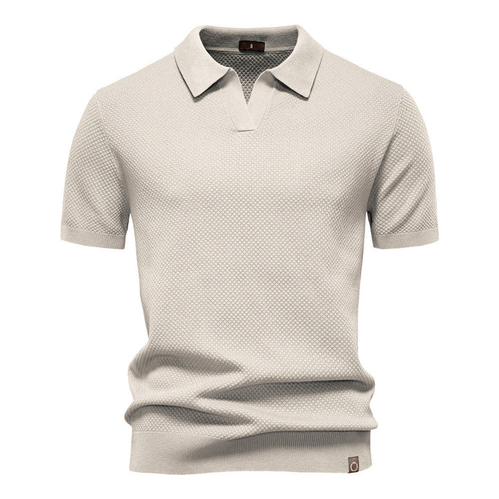Carter | Klasyczna teksturowana koszulka polo