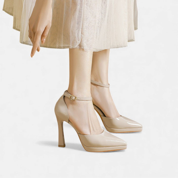Evette | Stylowe Szpilki z Zapięciem na Kostce