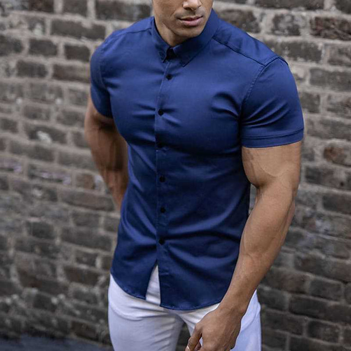 Blake | Koszula Slim Fit z Krótkim Rękawem