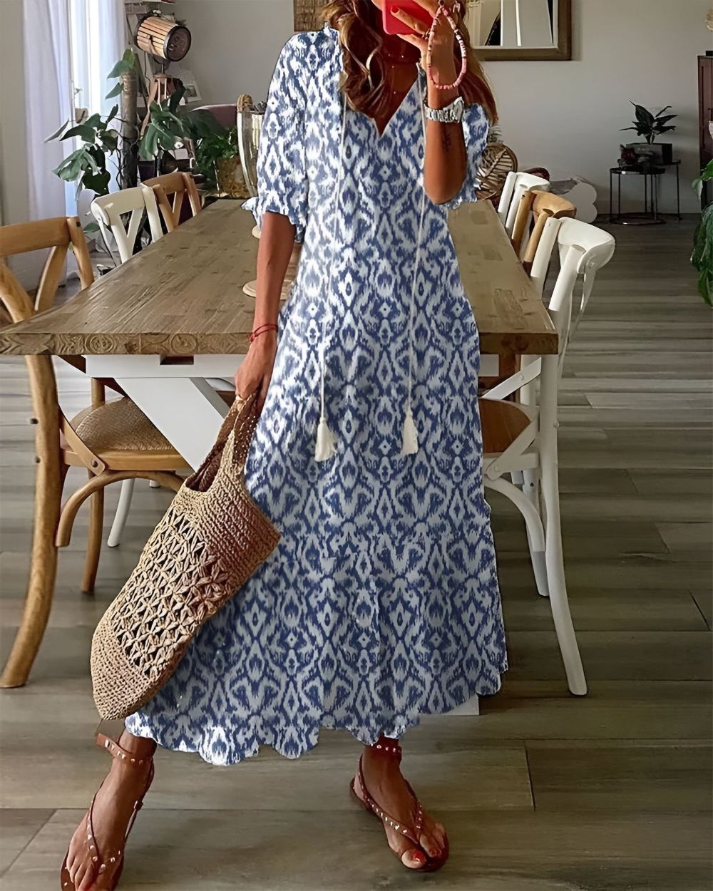 Sylvie | Boho Maxi Sukienka