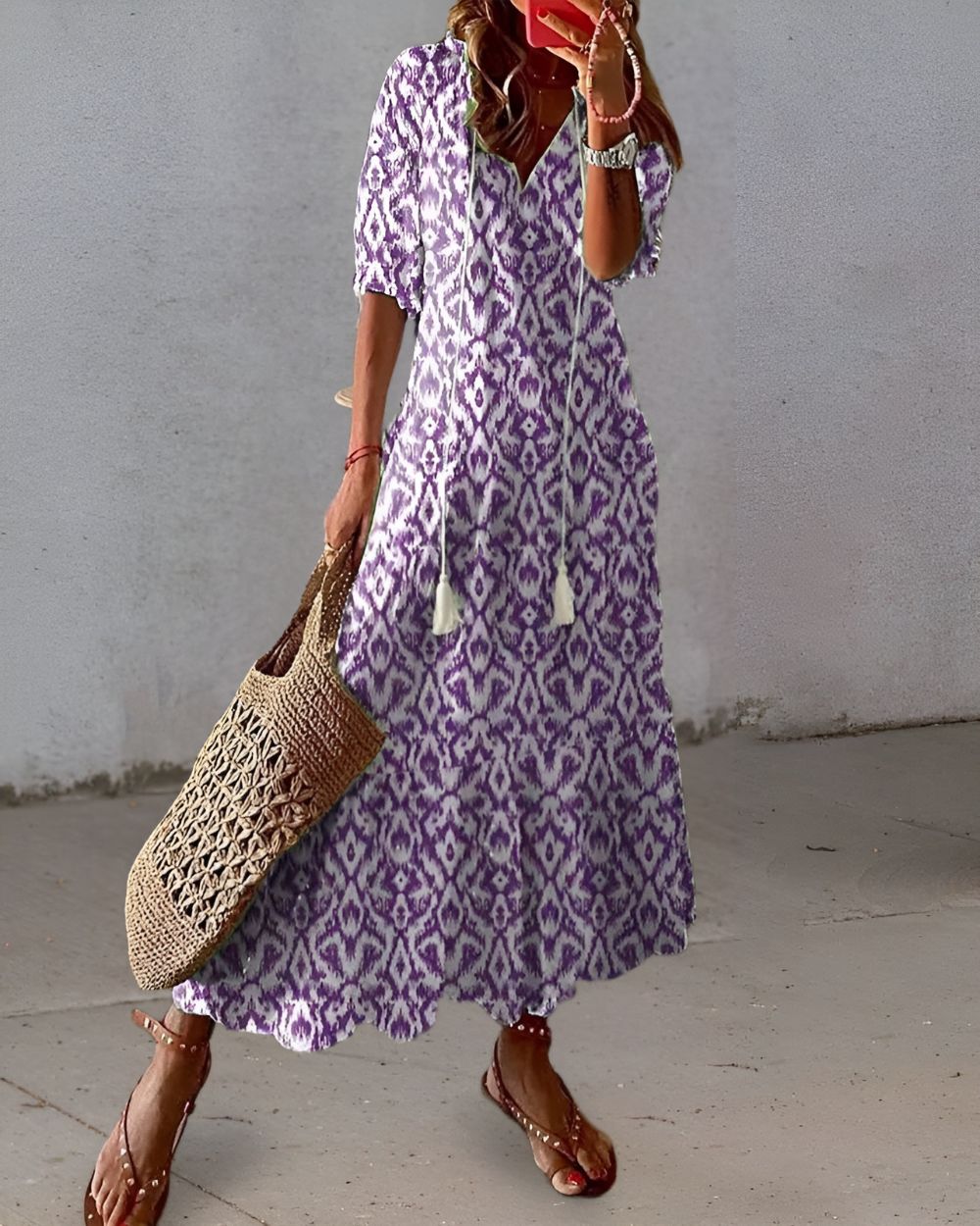 Sylvie | Boho Maxi Sukienka