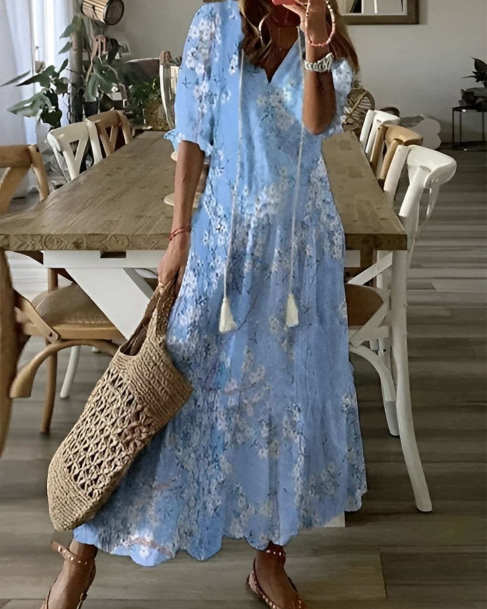 Sylvie | Boho Maxi Sukienka