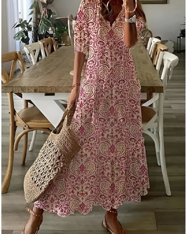 Sylvie | Boho Maxi Sukienka
