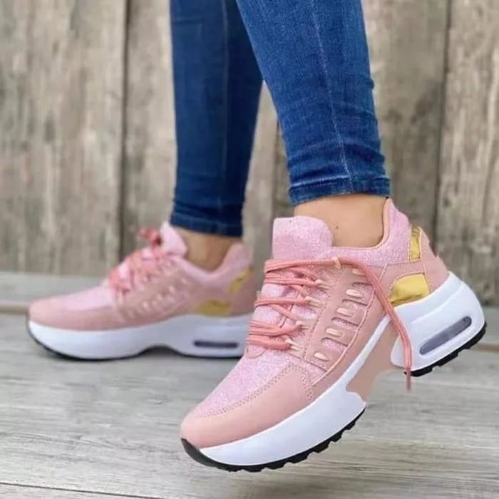 Damskie Sneakersy Ortopedyczne z Grubą Podeszwą