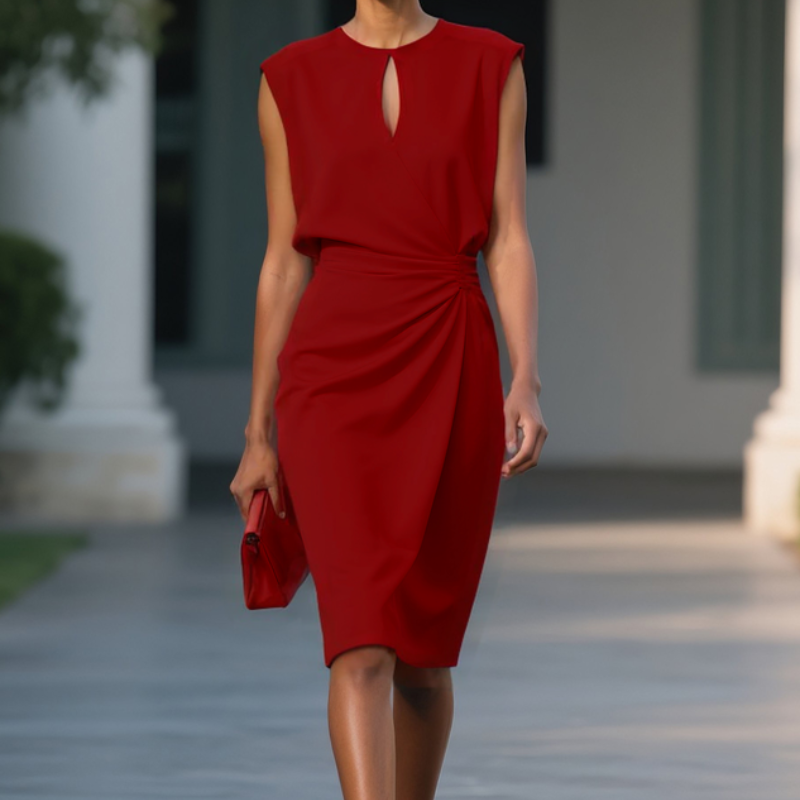 Laurena | Elegancka, Swobodnie Płynąca Sukienka Midi