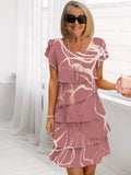 Beatrice | Elegancka Sukienka z Falbanami