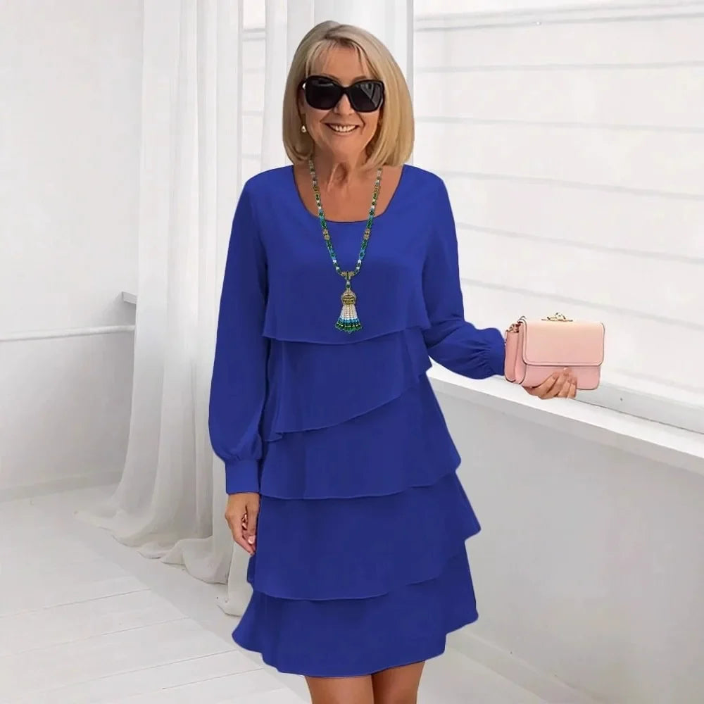 Margaret | Elegancka Sukienka z Falbankami