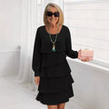Margaret | Elegancka Sukienka z Falbankami