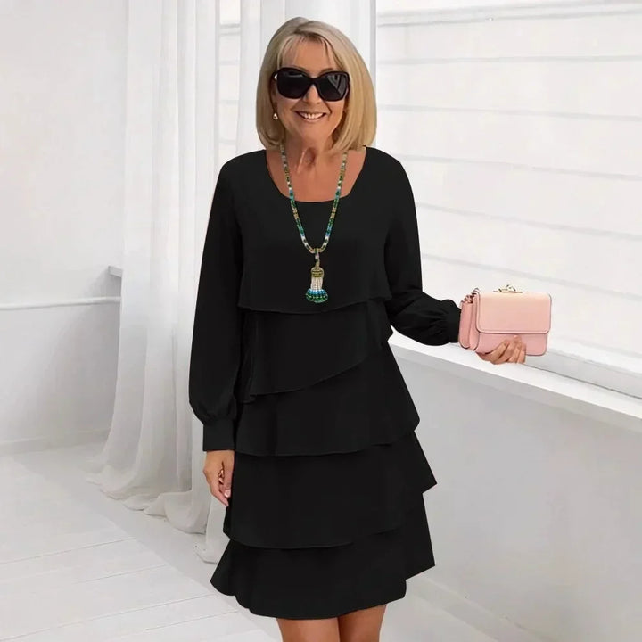 Margaret | Elegancka Sukienka z Falbankami