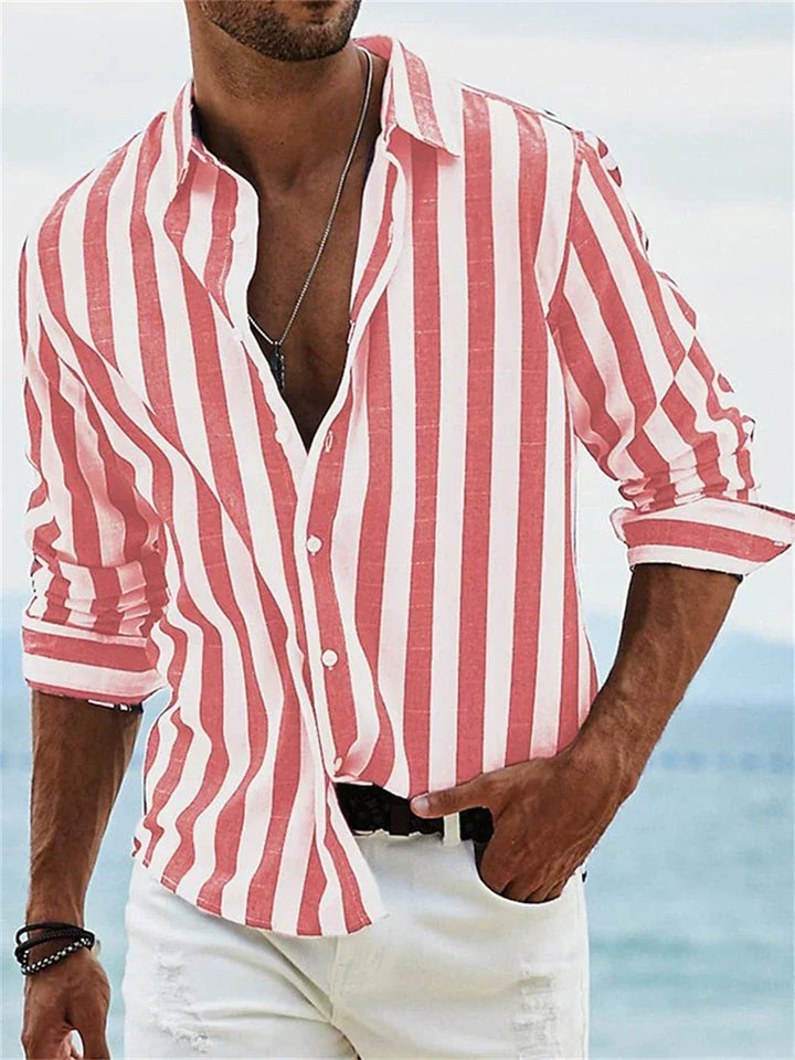 Bennett | Pasiasta Koszula Relaxed-Fit Casual