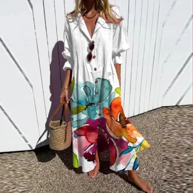 Rimmey | Elegancka Szeroka Sukienka Boho
