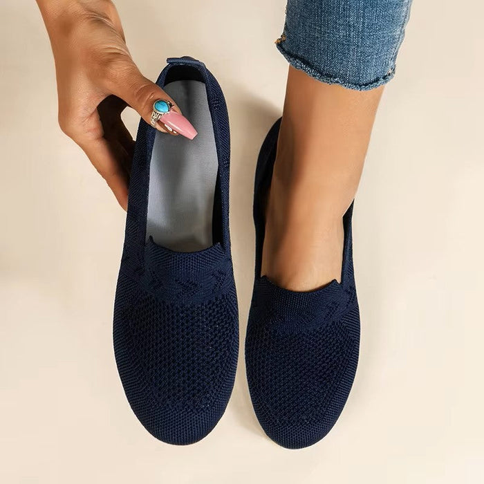 Damskie Ażurowe Mokasyny Slip-On z Podporą Ortopedyczną