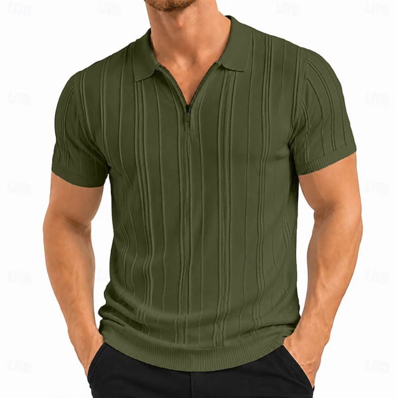 Warren | Teksturowana Polówka Slim Fit