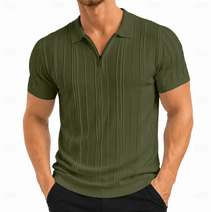 Warren | Teksturowana Polówka Slim Fit