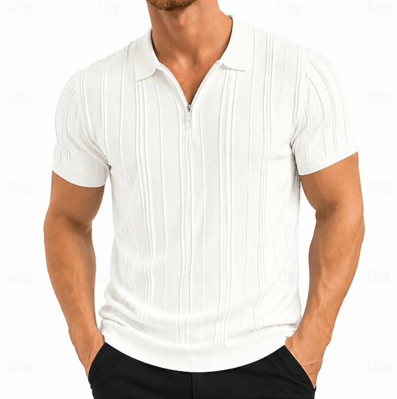 Warren | Teksturowana Polówka Slim Fit