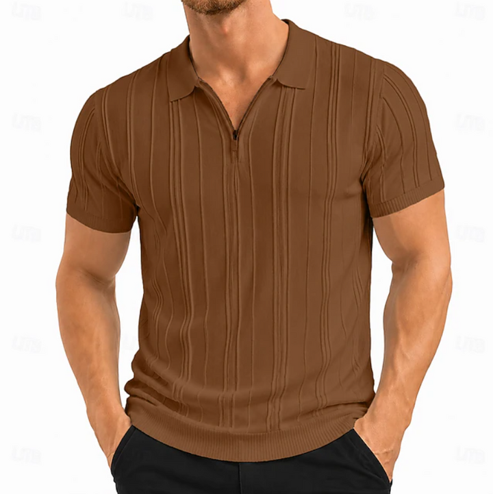 Warren | Teksturowana Polówka Slim Fit