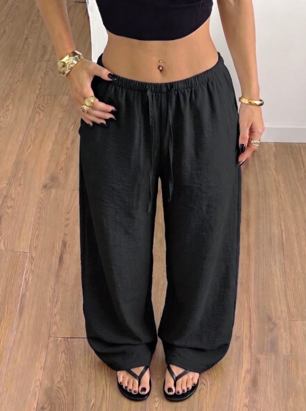 Sonya | Luźne Spodnie z Szerokimi Nogawkami