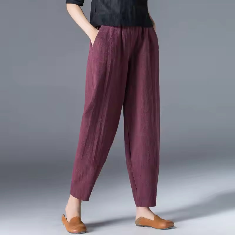 Hazel | Luźne Spodnie Tapered
