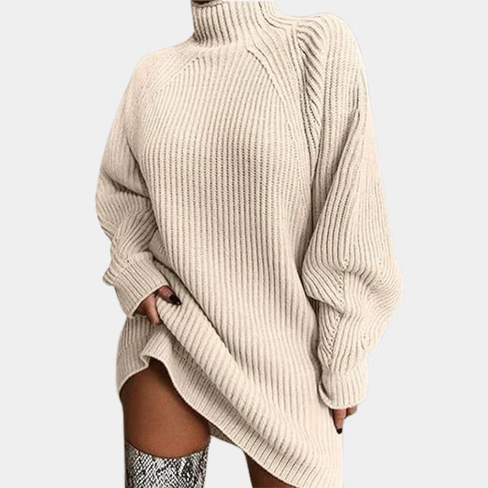 Damski Sweter Oversized z Ażurowym Splotem