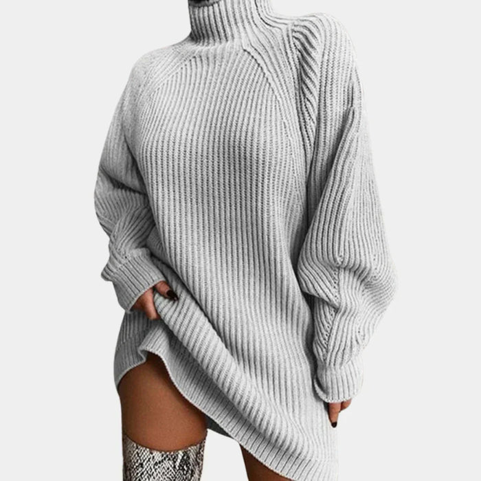 Damski Sweter Oversized z Ażurowym Splotem