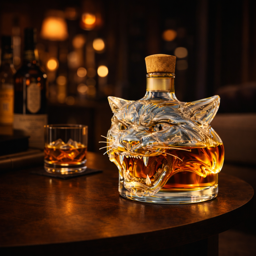 Joseph | Butelka Whisky z Tygrysim Wzorem