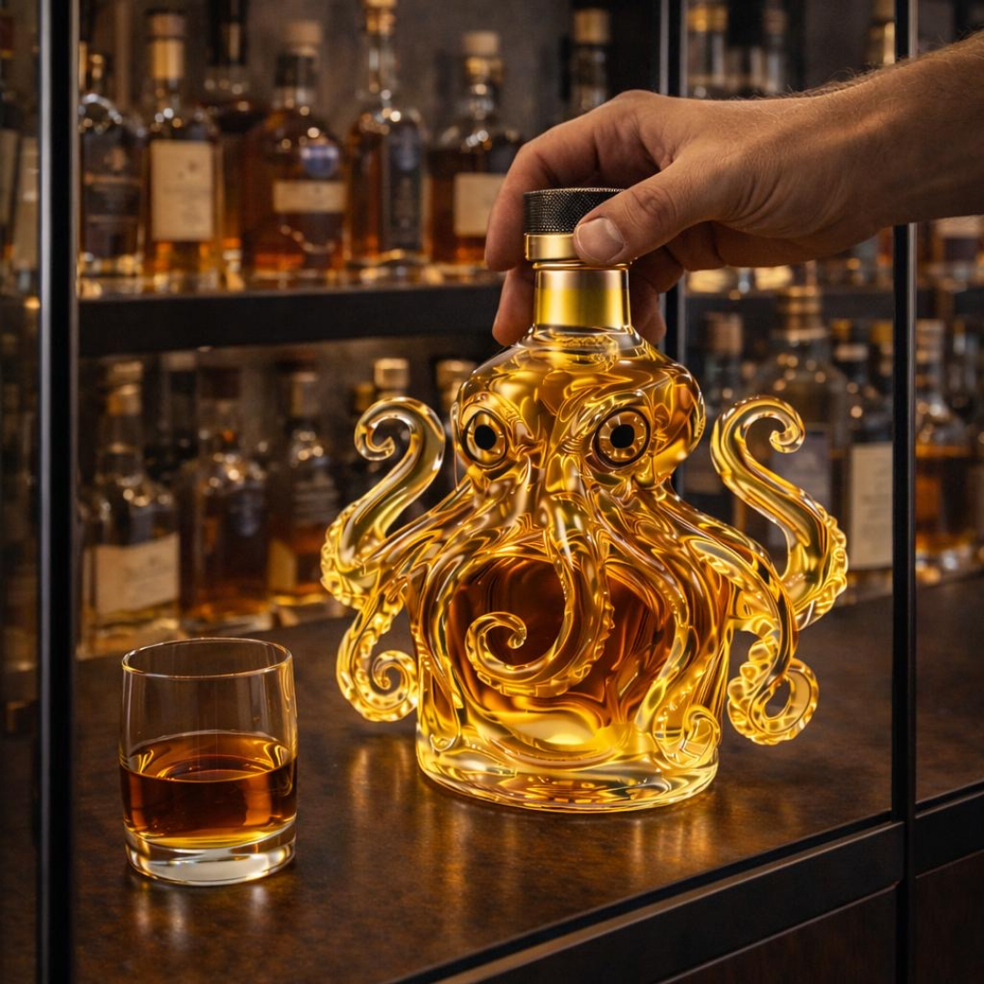 Dale | Butelka Whisky w Kształcie Ośmiornicy
