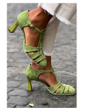 Brittany | Premium Vintage Strap Heels
