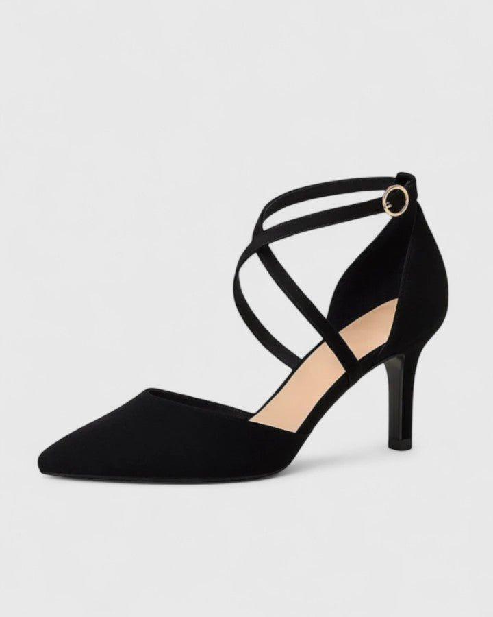 Jasmine | Eleganckie Długie Koronkowe Czubate Obcasy