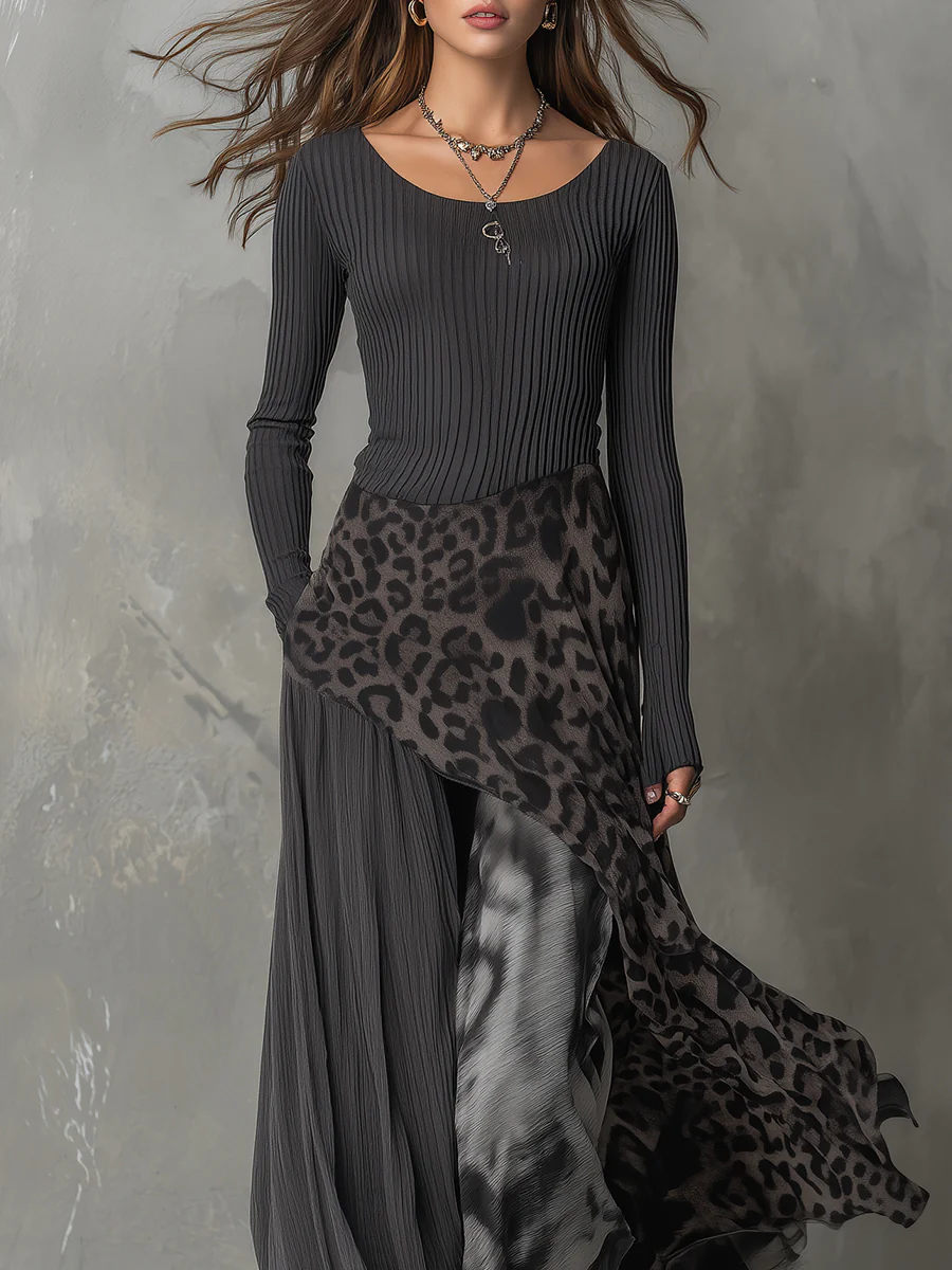 Trinity | Elegancka Sukienka Maxi Slim Fit