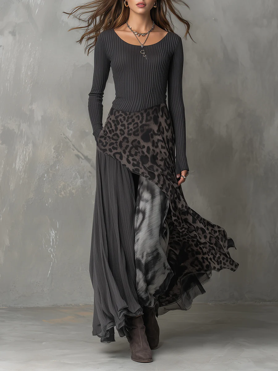 Trinity | Elegancka Sukienka Maxi Slim Fit
