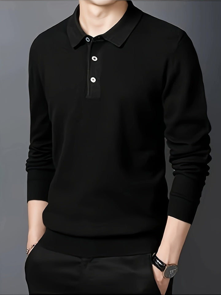 Sebastian | Elegancka Koszulka Polo z Kołnierzykiem