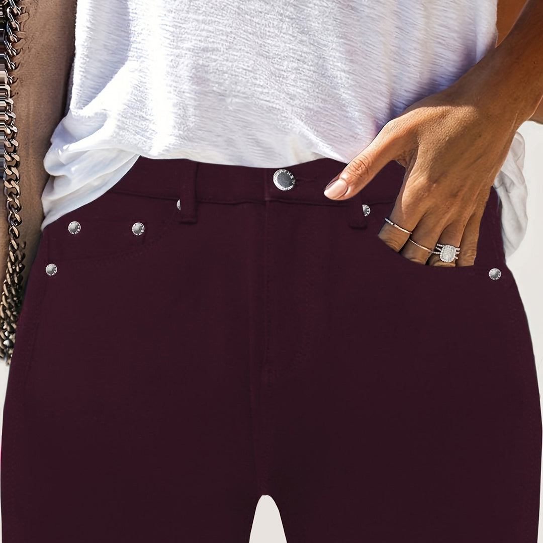 Joan | Jeansy Skinny z Wysokim Stanem
