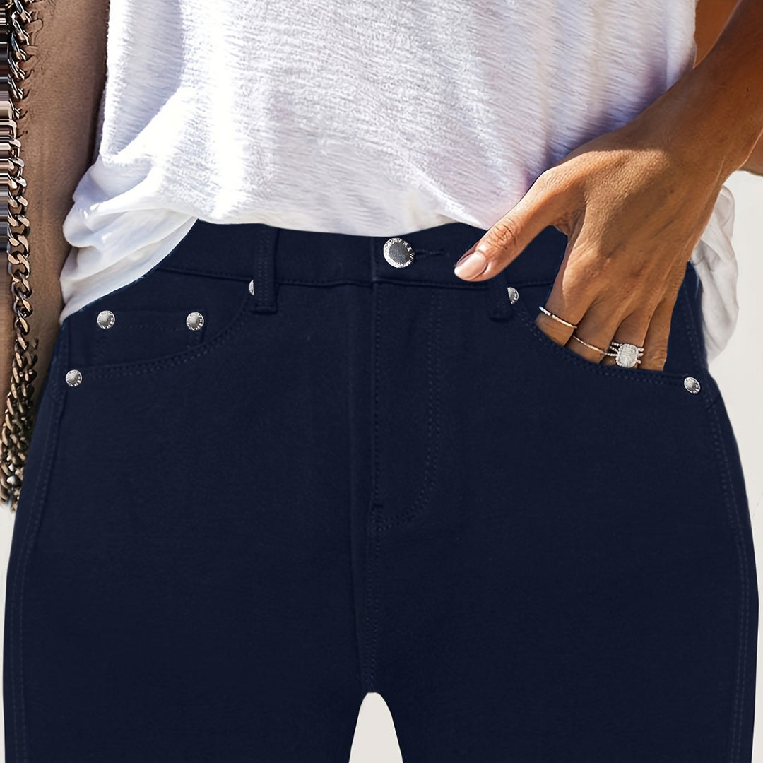 Joan | Jeansy Skinny z Wysokim Stanem