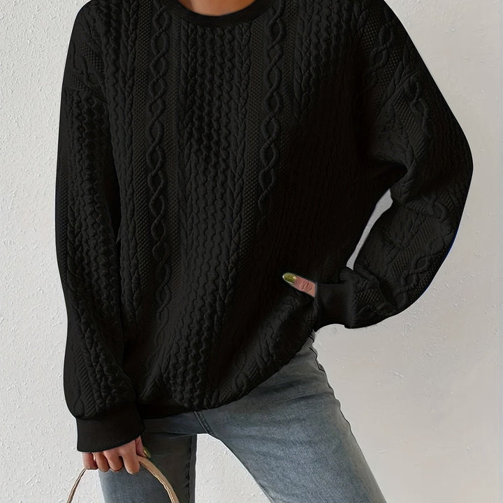 Joyce | Sweter z teksturowanym splotem