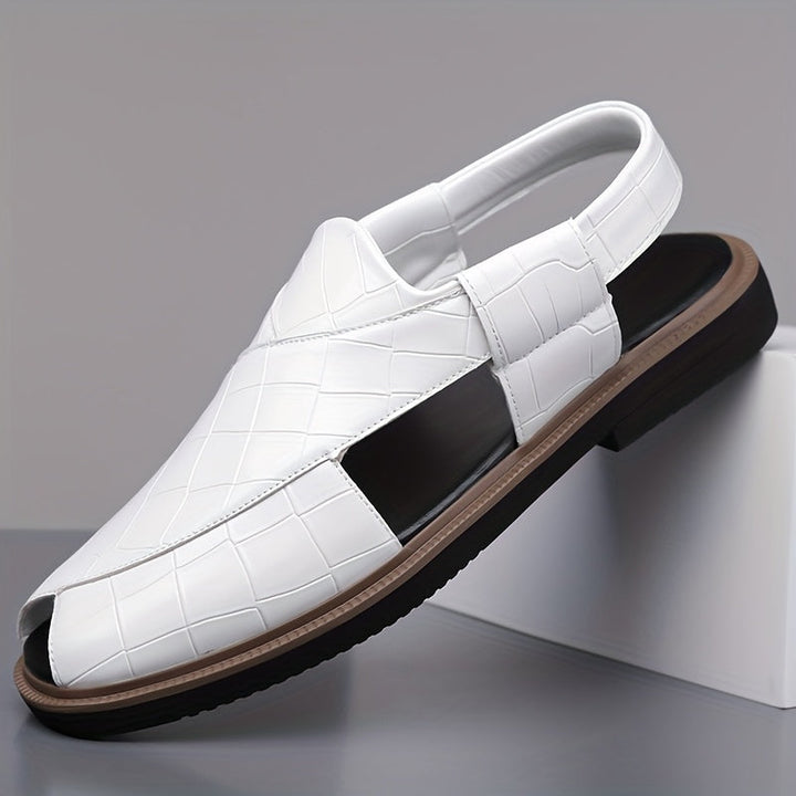 Malcolm | Sandały Wygodne w Stylu Woven
