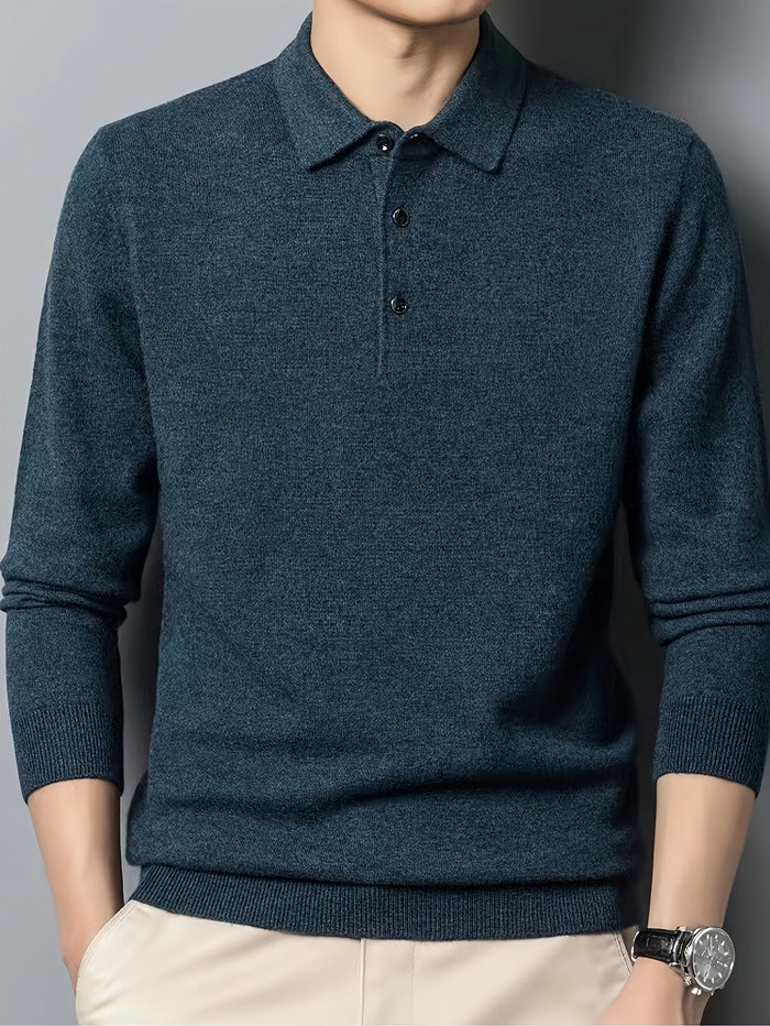 Sebastian | Elegancka Koszulka Polo z Kołnierzykiem