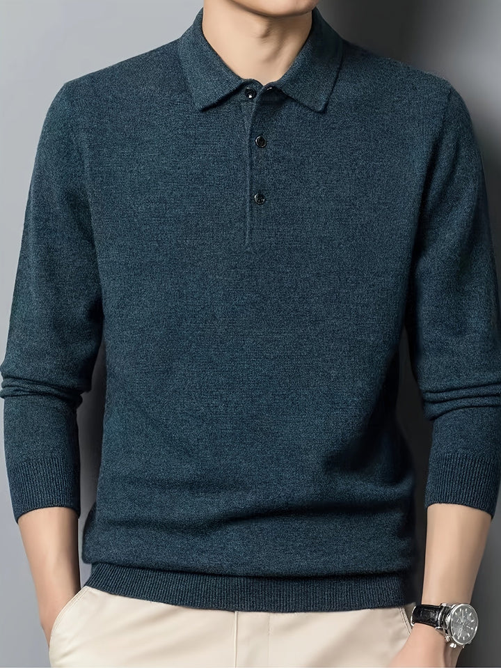 Sebastian | Elegancka Koszulka Polo z Kołnierzykiem